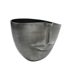 KDesign Doniczka Half face 31 cm antracytowy
