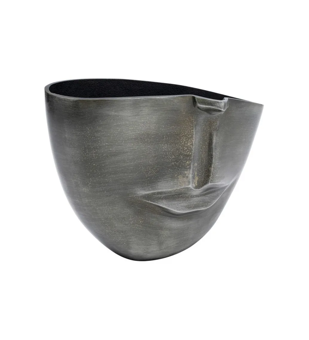 KDesign Doniczka Half face 31 cm antracytowy