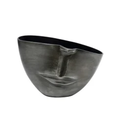 KDesign Doniczka Half face 31 cm antracytowy