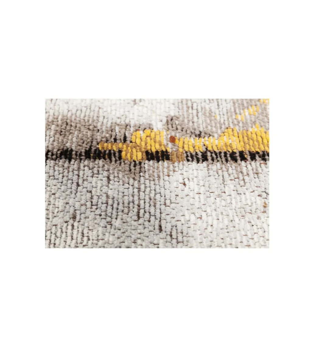 KDesign Dywan Abstract 240 cm x 170 cm szaro -żółty