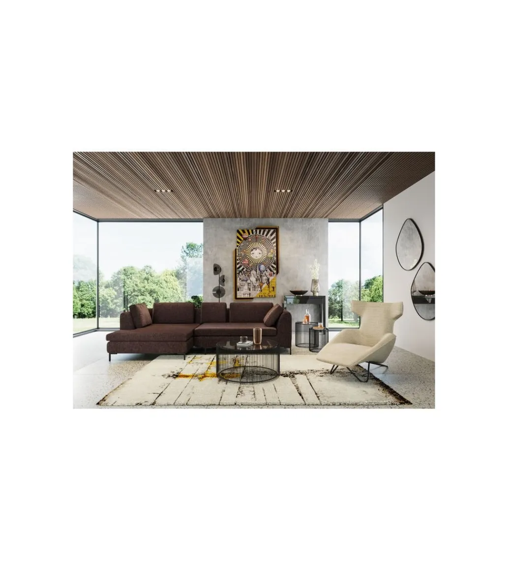 KDesign Dywan Abstract 240 cm x 170 cm szaro -żółty