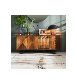 KDesign Dywan Abstract 240 cm x 170 cm szaro -żółty