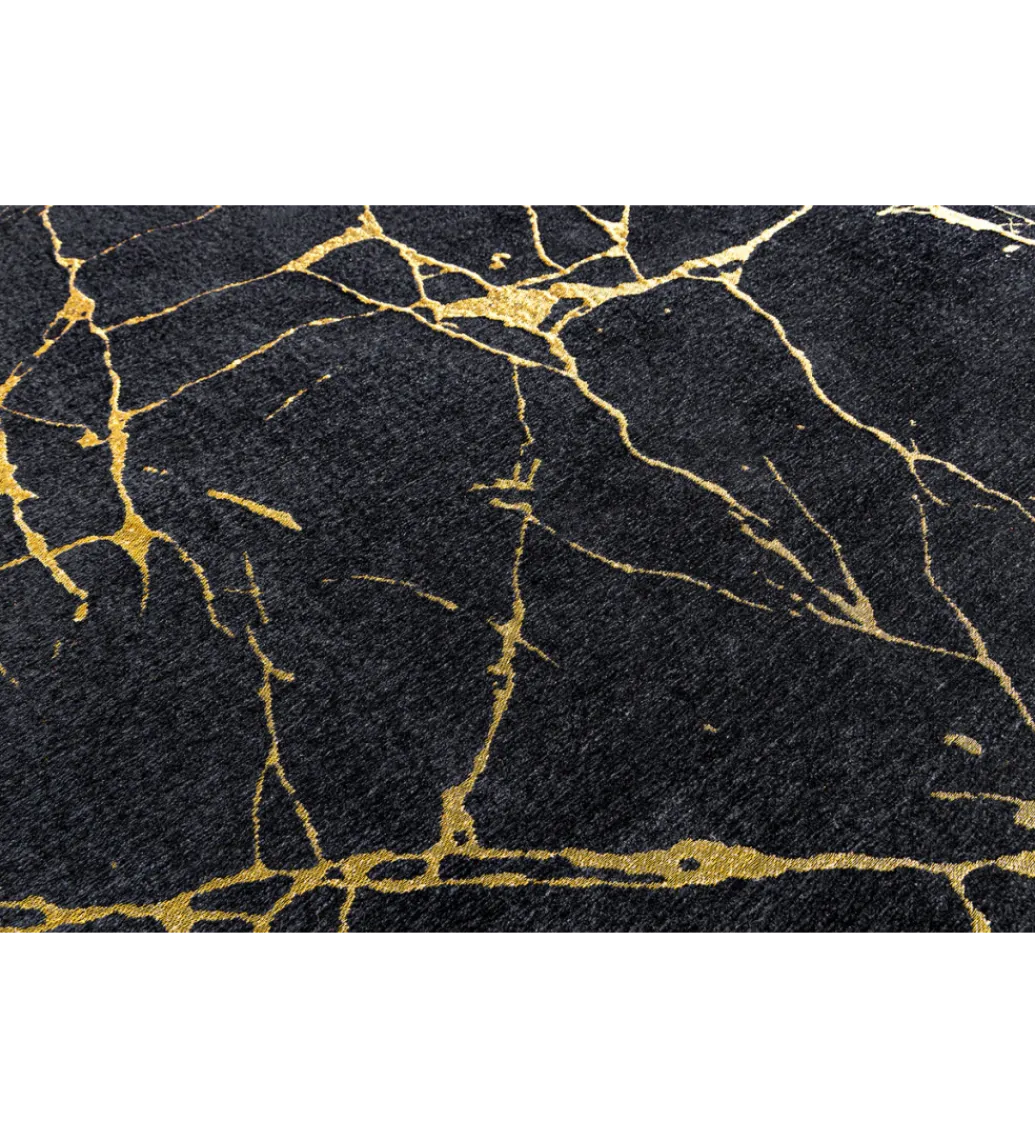Invicta Interior Dywan MARBLE 160 x 240 cm czarno złoty