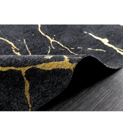 Invicta Interior Dywan MARBLE 160 x 240 cm czarno złoty