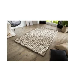 Invicta Interior Dywan Organic 200 cm x 120 cm szary filcowy