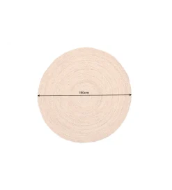 Invicta Interior Dywan PURE NATURE 150 cm naturalny okrągły z juty