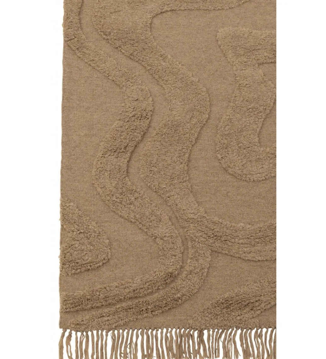 J-Line Dywan Tufted 160 cm x 230 cm beżowy