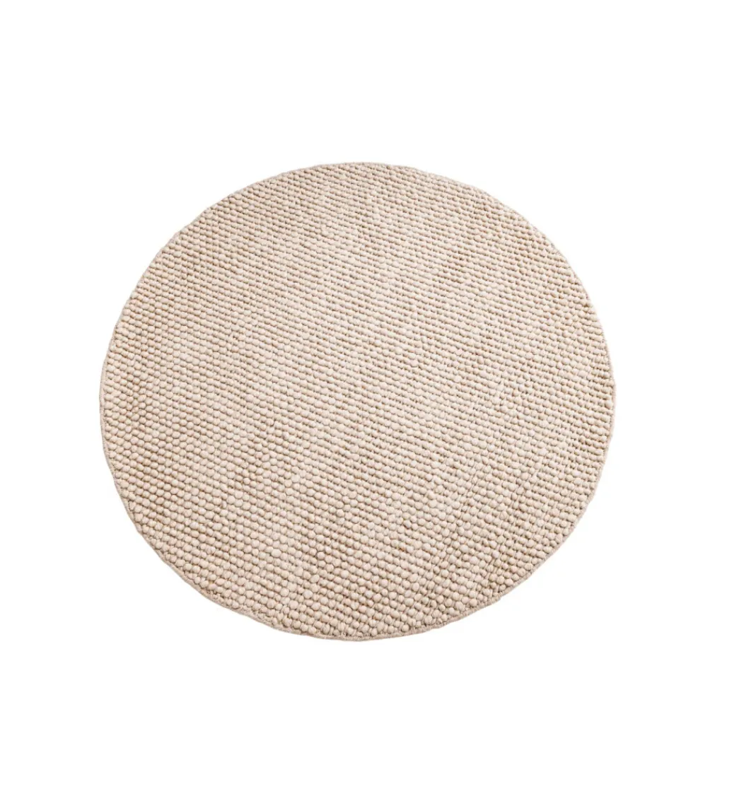 Invicta Interior Dywan WOOL 150cm okrągły beżowy