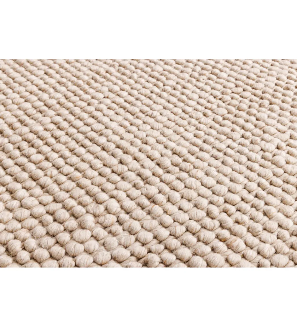Invicta Interior Dywan WOOL 150cm okrągły beżowy