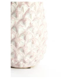 L&L Figurka ANANAS NANASI 31 cm ceramika różowobiały