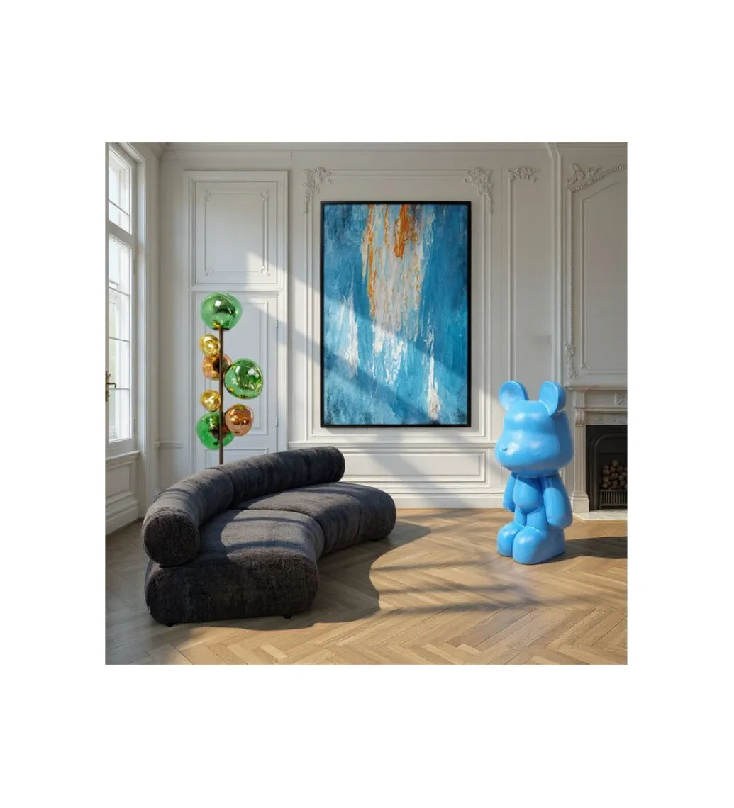 KDesign Figurka BEAR 101 cm niebieska