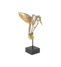 KARE Figurka z lustrem KOLIBER 41 cm złota