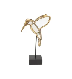 KARE Figurka z lustrem KOLIBER 41 cm złota
