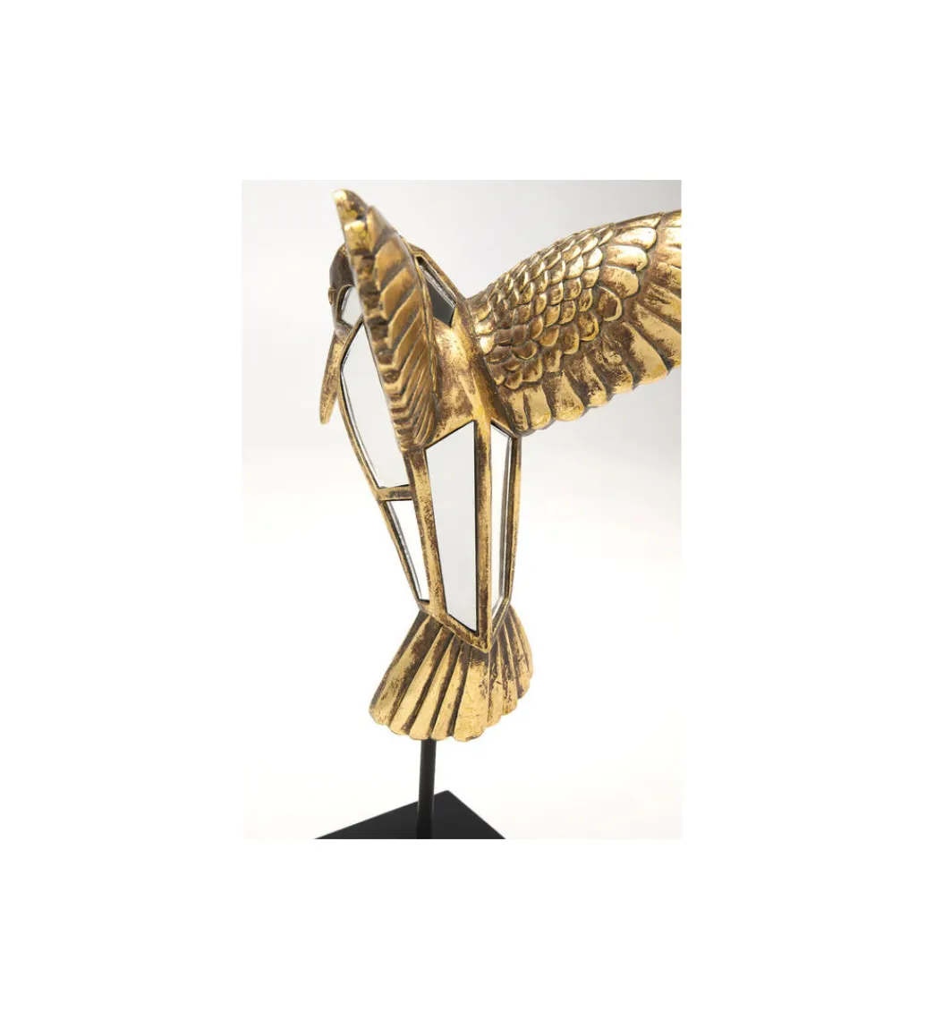KARE Figurka z lustrem KOLIBER 41 cm złota