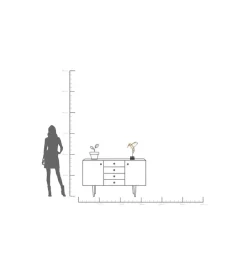 KARE Figurka z lustrem KOLIBER 41 cm złota