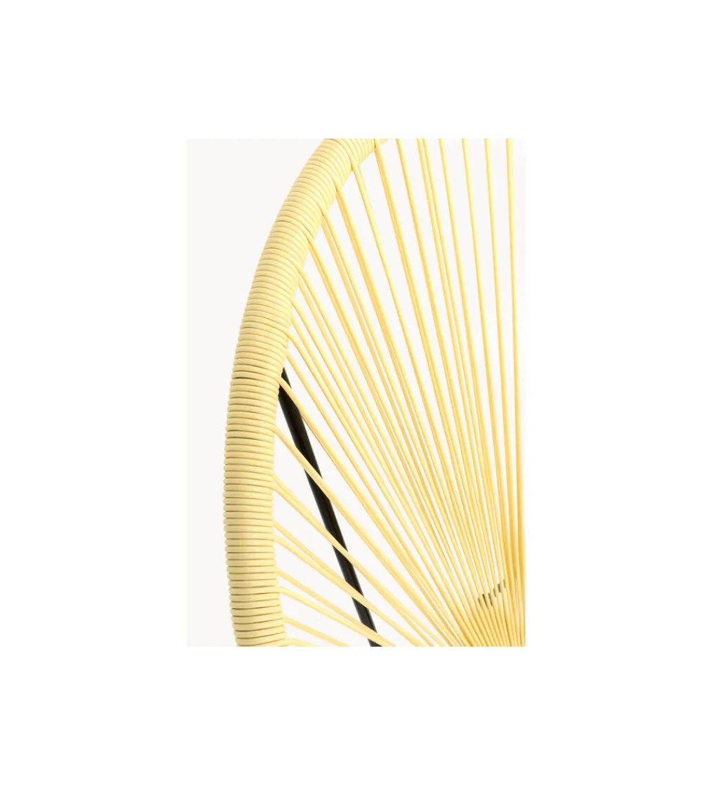KARE Fotel ACAPULCO 85 cm jasnożółty