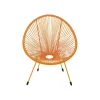 KARE Fotel ACAPULCO 85 cm mono pomarańczowy