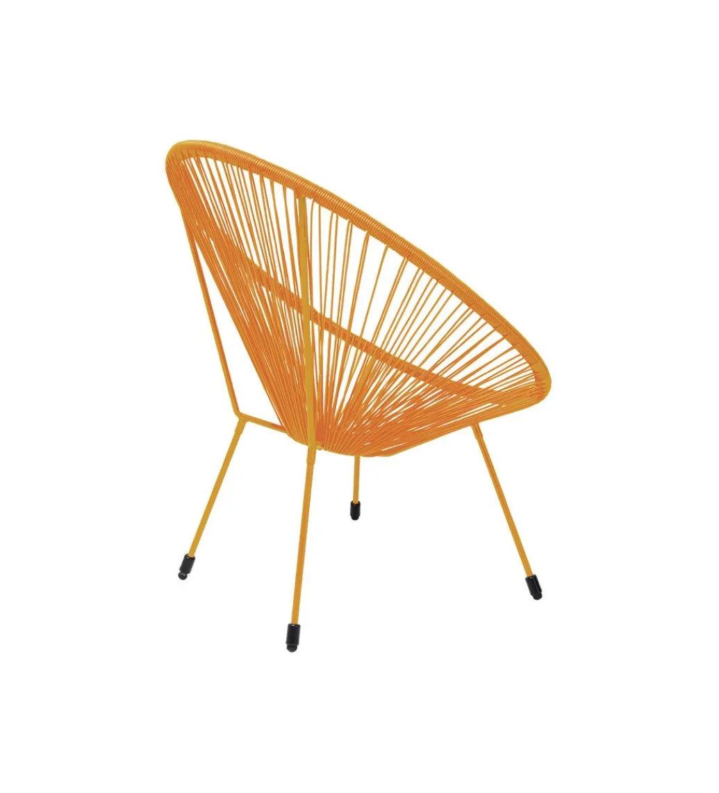 KARE Fotel ACAPULCO 85 cm mono pomarańczowy
