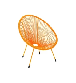 KARE Fotel ACAPULCO 85 cm mono pomarańczowy