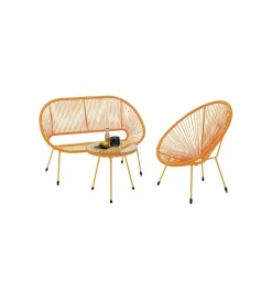 KARE Fotel ACAPULCO 85 cm mono pomarańczowy