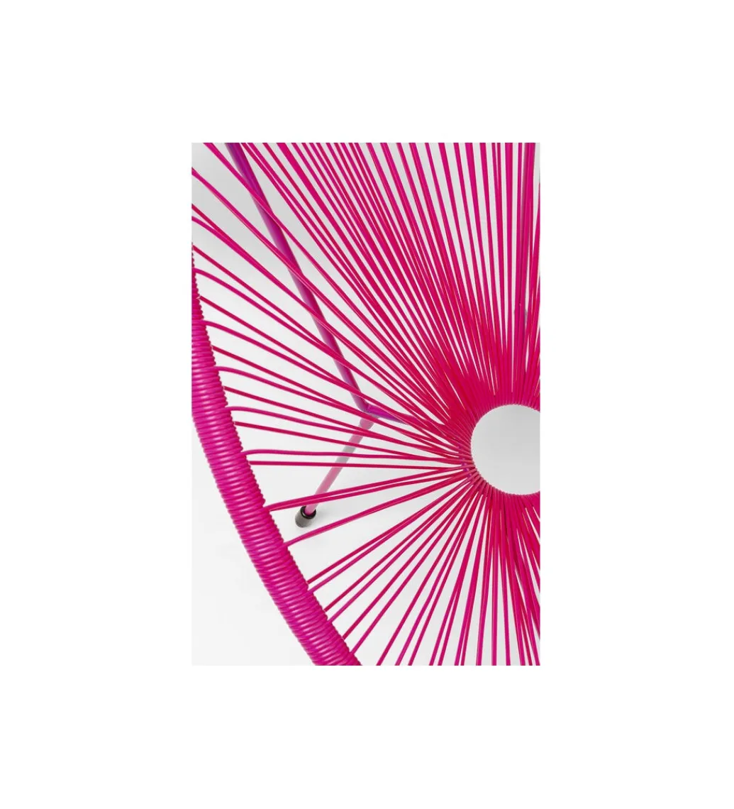 KARE Fotel ACAPULCO 85 cm mono różowy