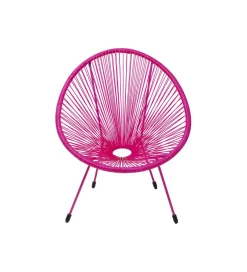 KARE Fotel ACAPULCO 85 cm mono różowy