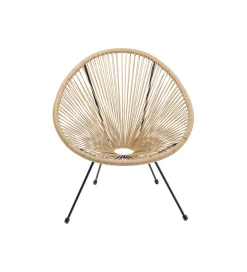 KARE Fotel ACAPULCO 85 cm naturalny