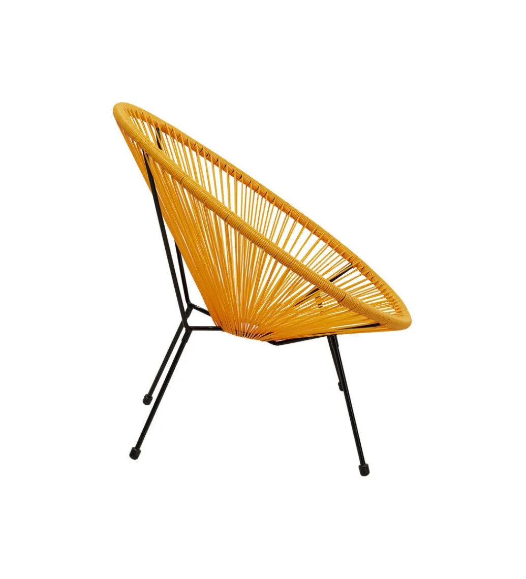 KARE Fotel ACAPULCO 85 cm pomarańczowy