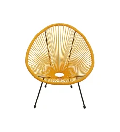 KARE Fotel ACAPULCO 85 cm pomarańczowy