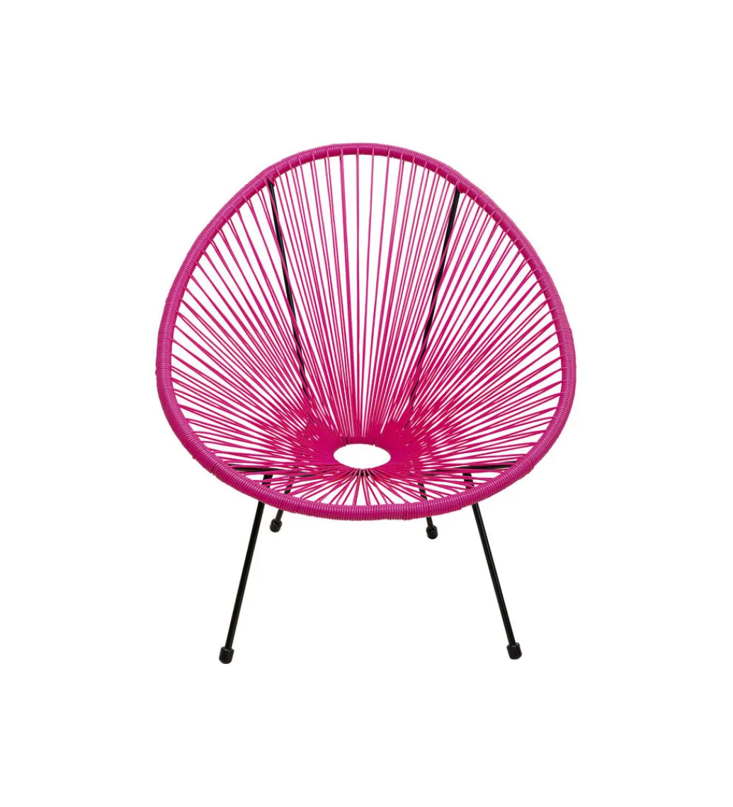 KARE Fotel ACAPULCO 85 cm różowy