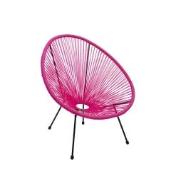KARE Fotel ACAPULCO 85 cm różowy