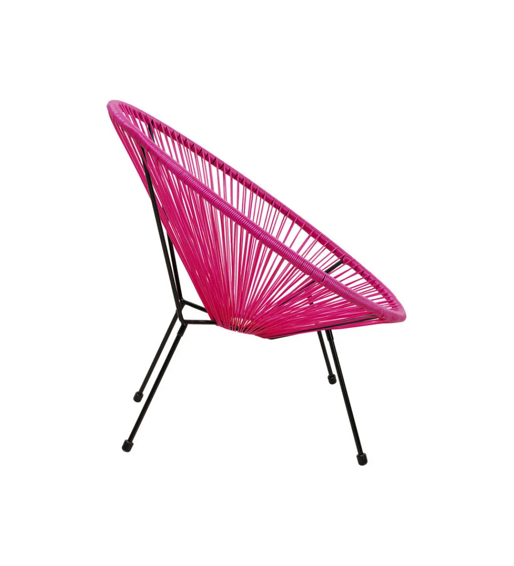 KARE Fotel ACAPULCO 85 cm różowy