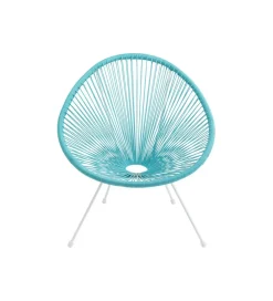 KARE Fotel ACAPULCO 85 cm turkusowy