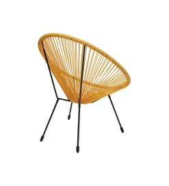 KARE Fotel ACAPULCO 85 cm żółty