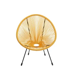 KARE Fotel ACAPULCO 85 cm żółty