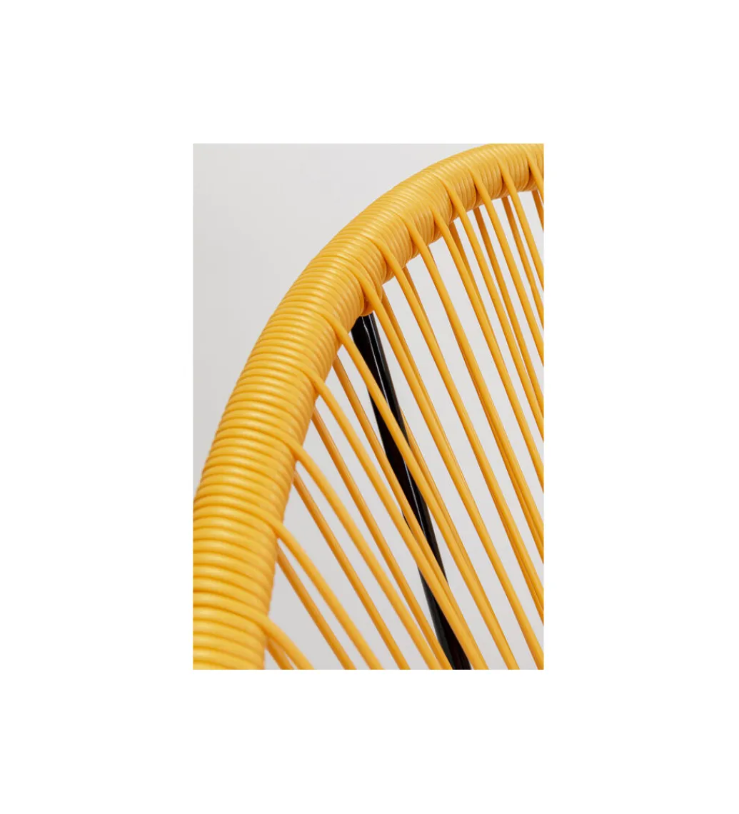 KARE Fotel ACAPULCO 85 cm żółty