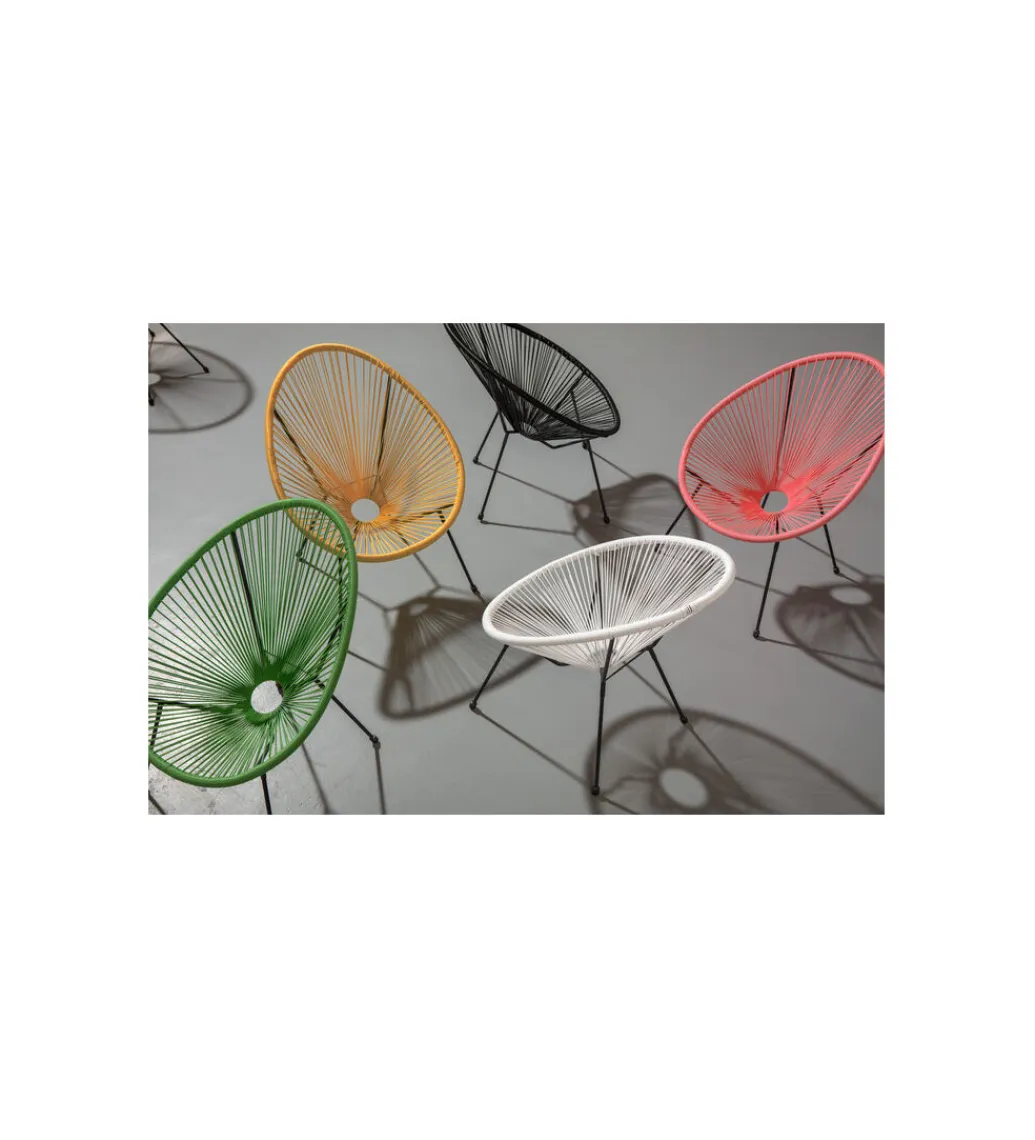KARE Fotel ACAPULCO 85 cm żółty