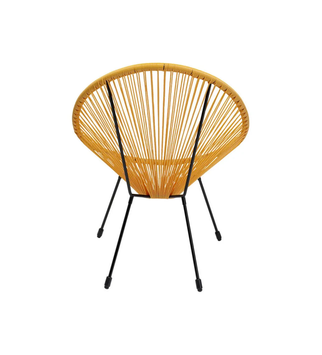 KARE Fotel ACAPULCO 85 cm żółty
