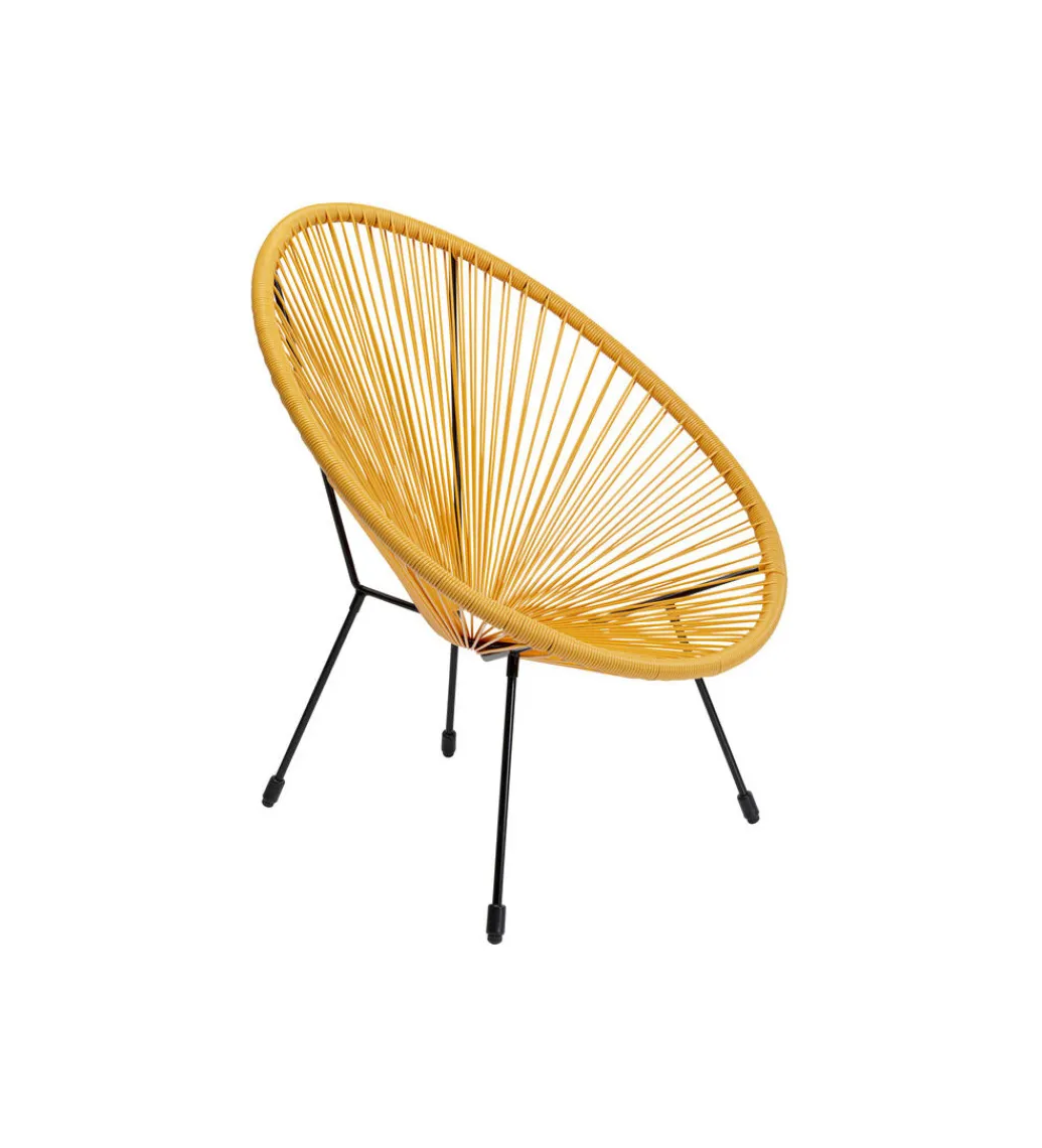 KARE Fotel ACAPULCO 85 cm żółty