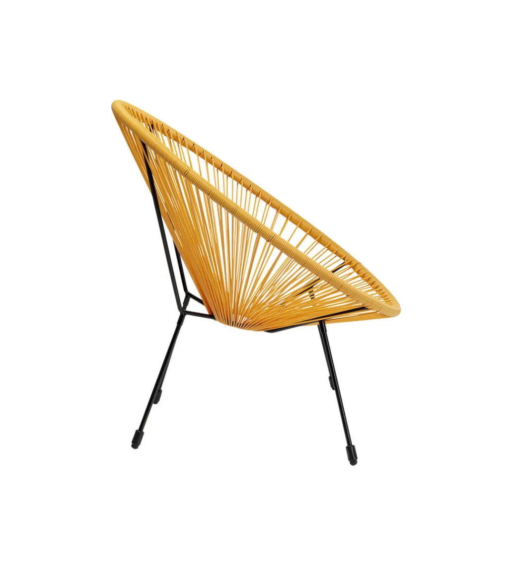 KARE Fotel ACAPULCO 85 cm żółty