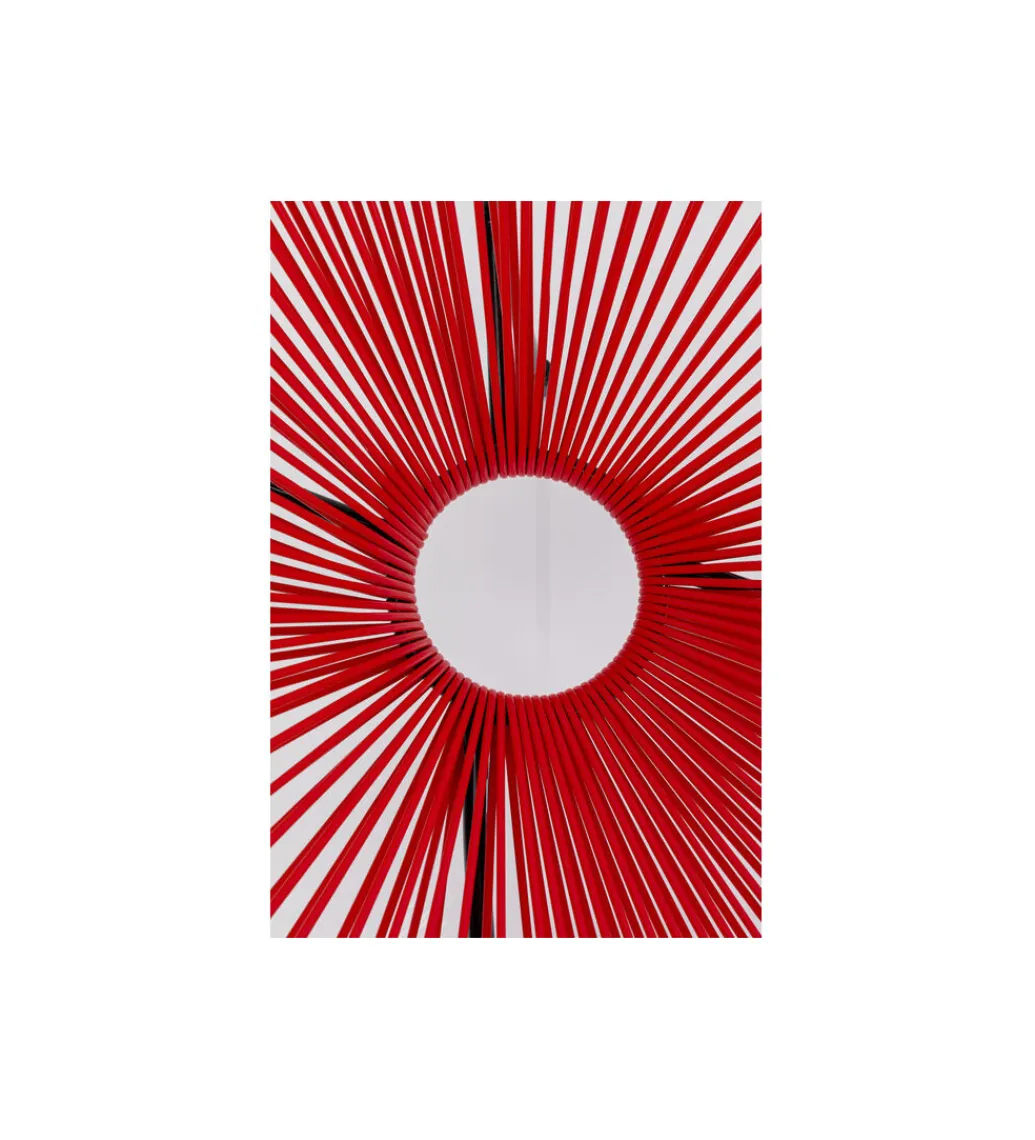 KARE Fotel ACAPULCO 85 cm wiśniowy