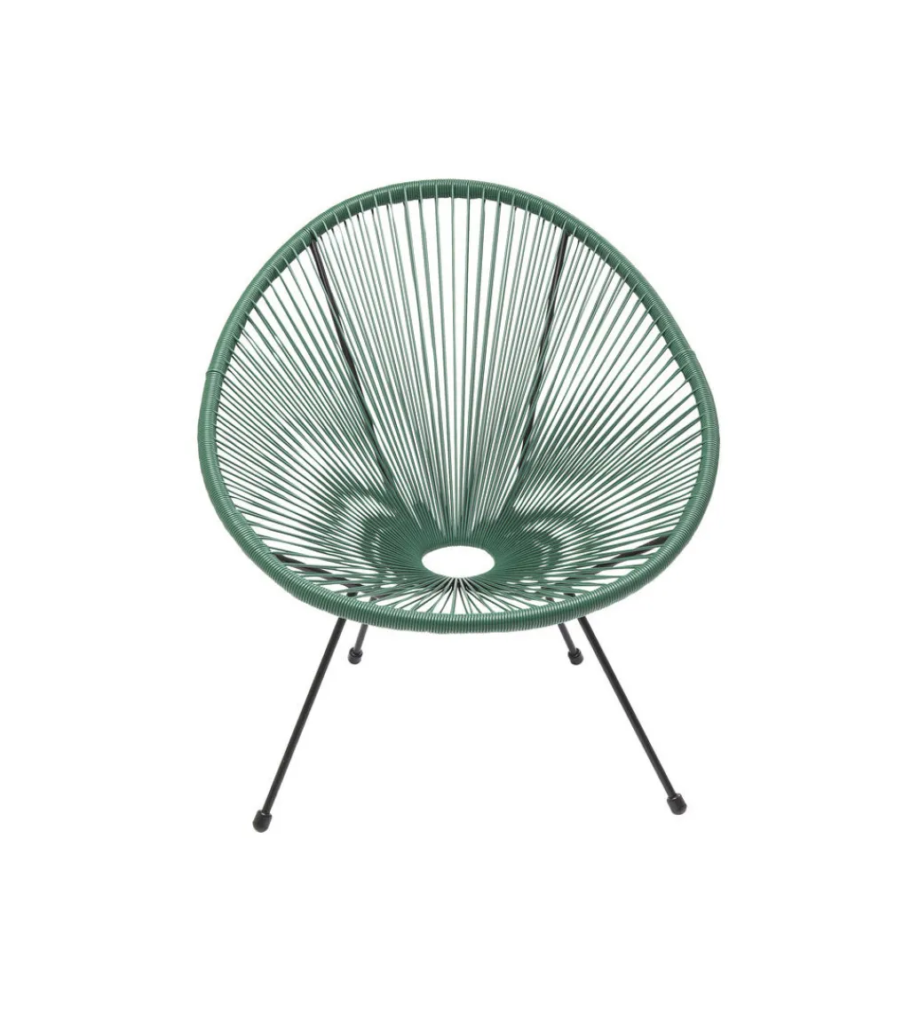 KARE Fotel ACAPULCO 85 cm zielony
