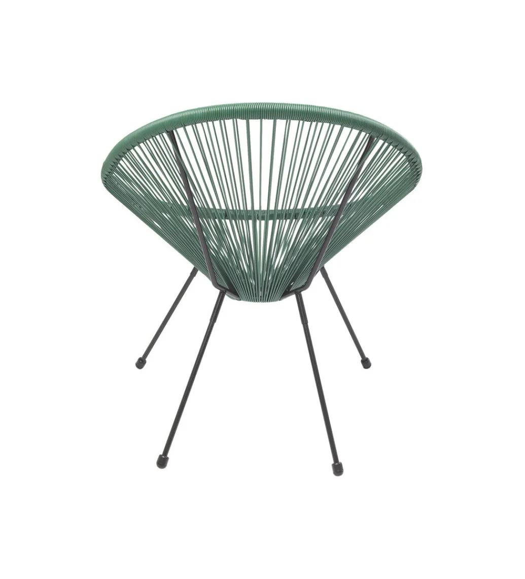 KARE Fotel ACAPULCO 85 cm zielony