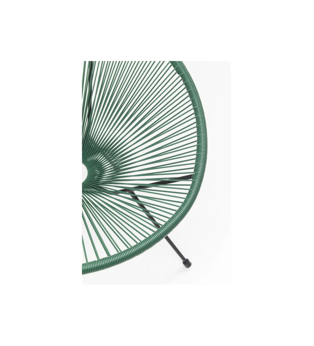 KARE Fotel ACAPULCO 85 cm zielony