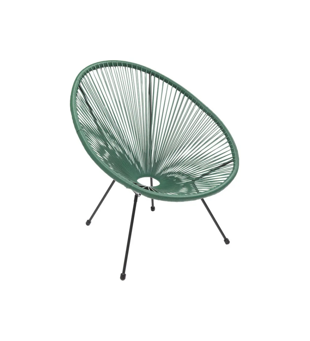 KARE Fotel ACAPULCO 85 cm zielony