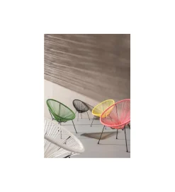 KARE Fotel ACAPULCO MONO 85 cm czarny
