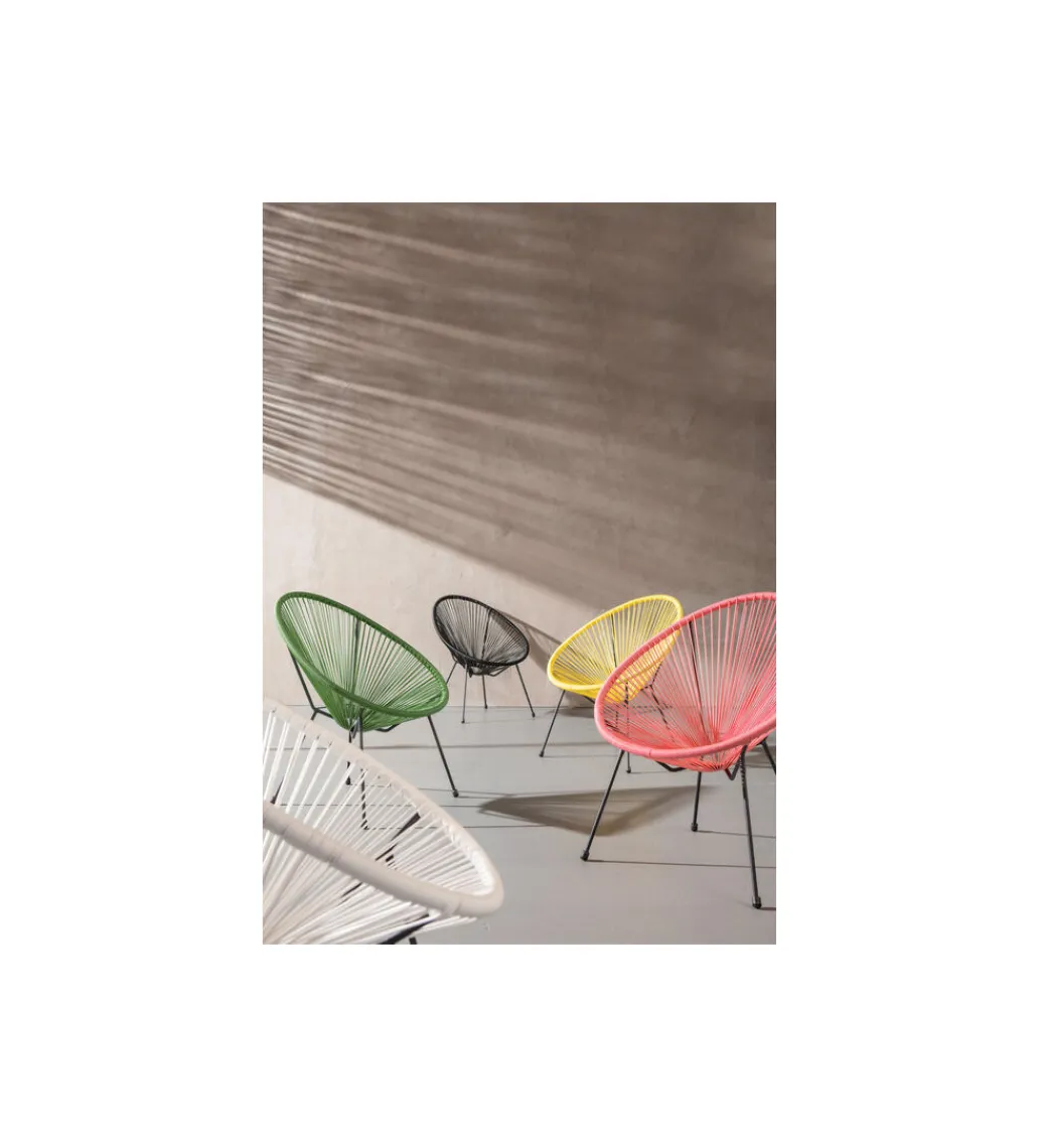KARE Fotel ACAPULCO MONO 85 cm czarny