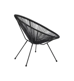KARE Fotel ACAPULCO MONO 85 cm czarny