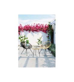 KARE Fotel ACAPULCO MONO 85 cm czarny