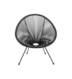 KARE Fotel ACAPULCO MONO 85 cm czarny
